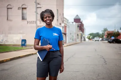 Community organizer Sylvia Brown stands for a portrait in Hope, Ark. on Sept. 5, 2023. Photo by Rory Doyle.
